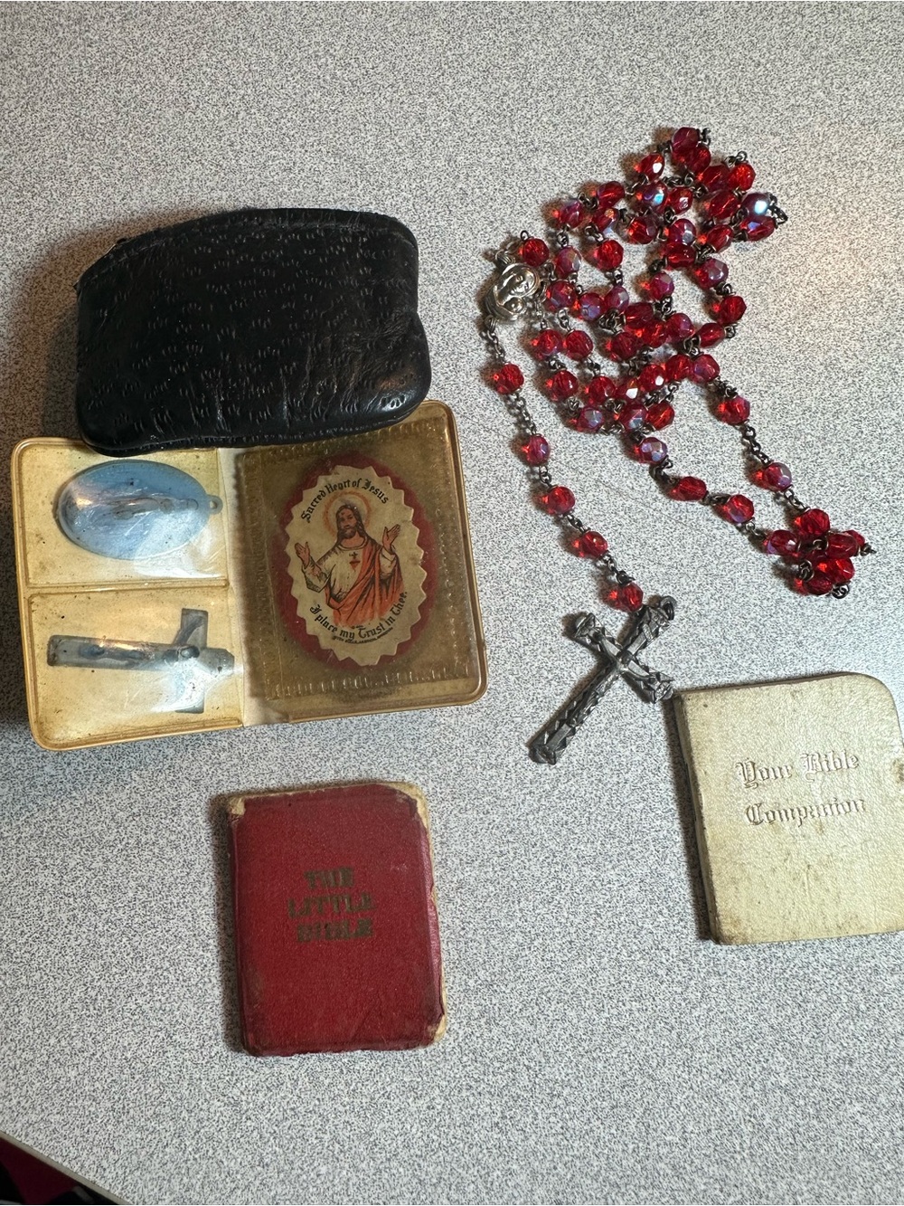 Vintage religious LOT Catholic Rosary